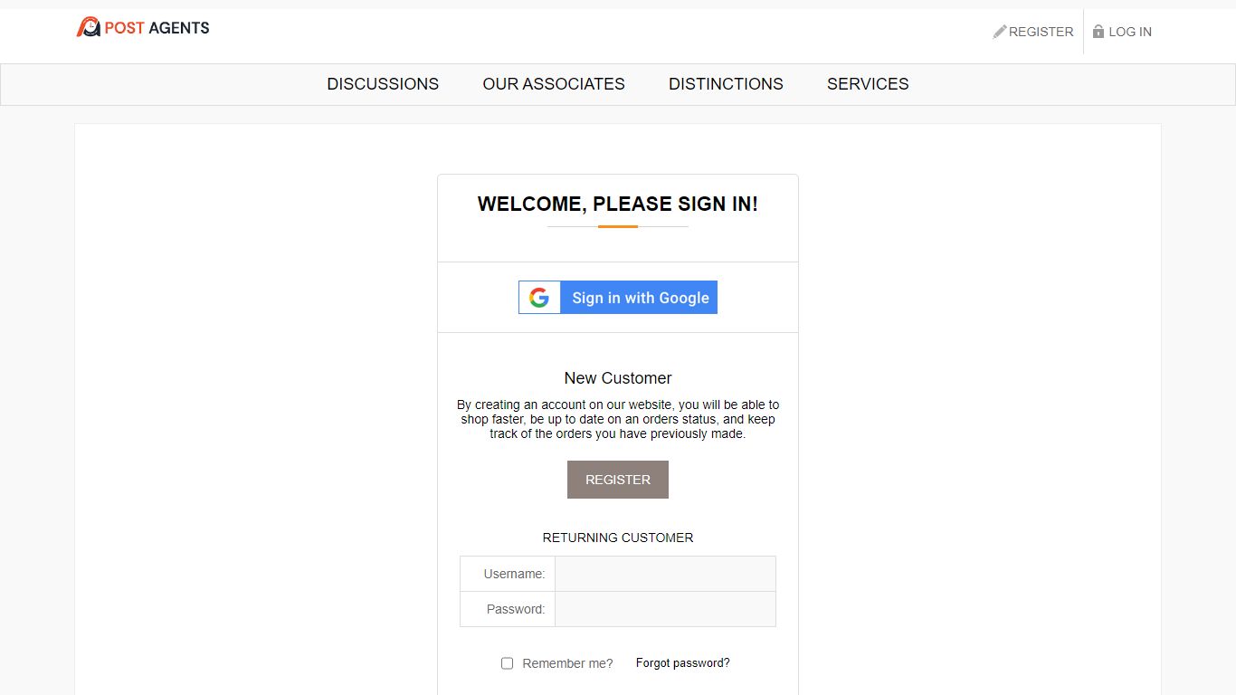 Post Agents- Login